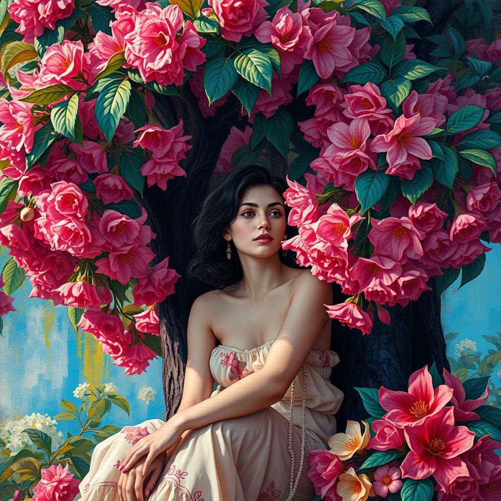 Under a tree or in it...