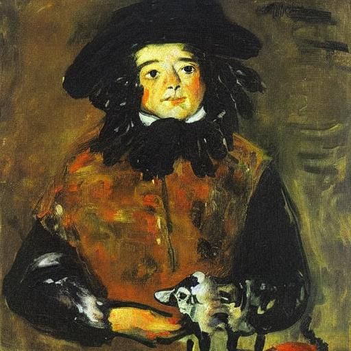 Surreal Sheep Transformation: Expressionist Painting