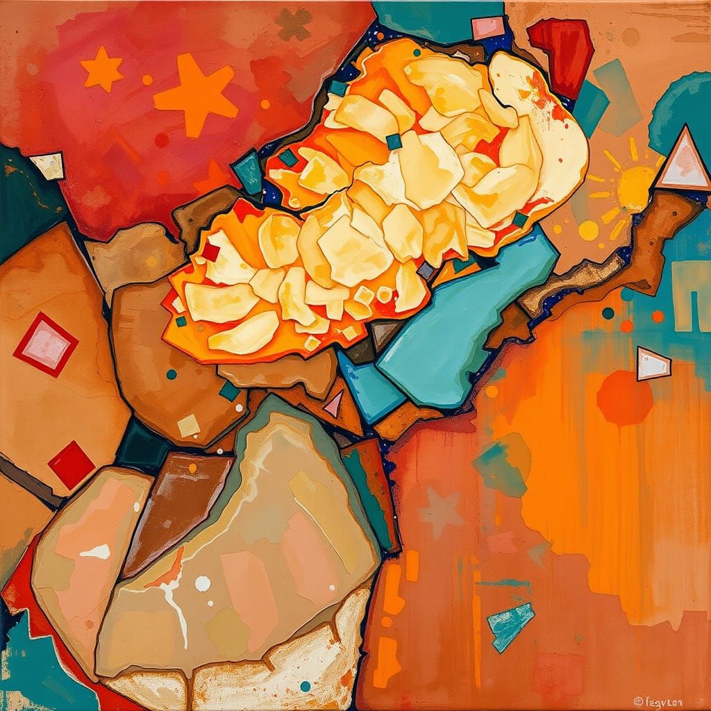 Epic, Impasto-Style Masterpiece in Earthy, Vibrant Colors