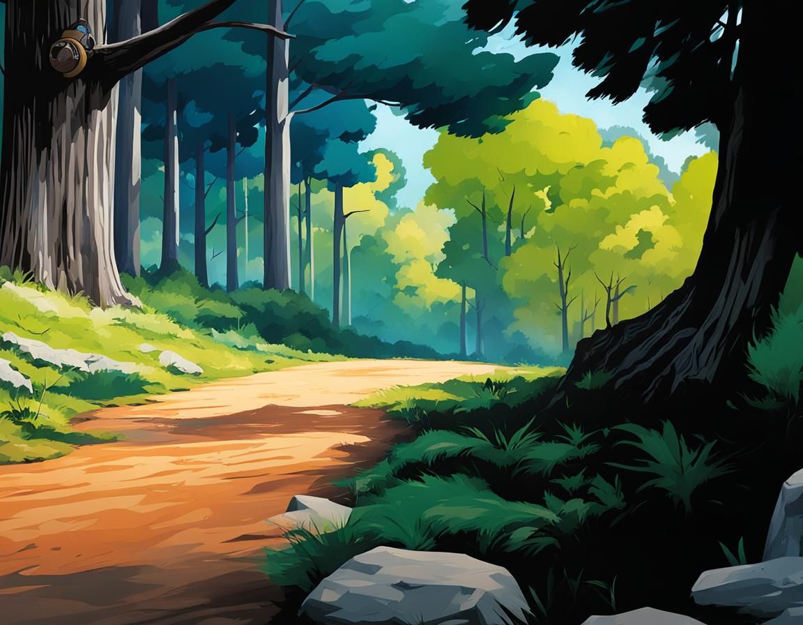 Trailway Leading into a Paraná Pine Forest