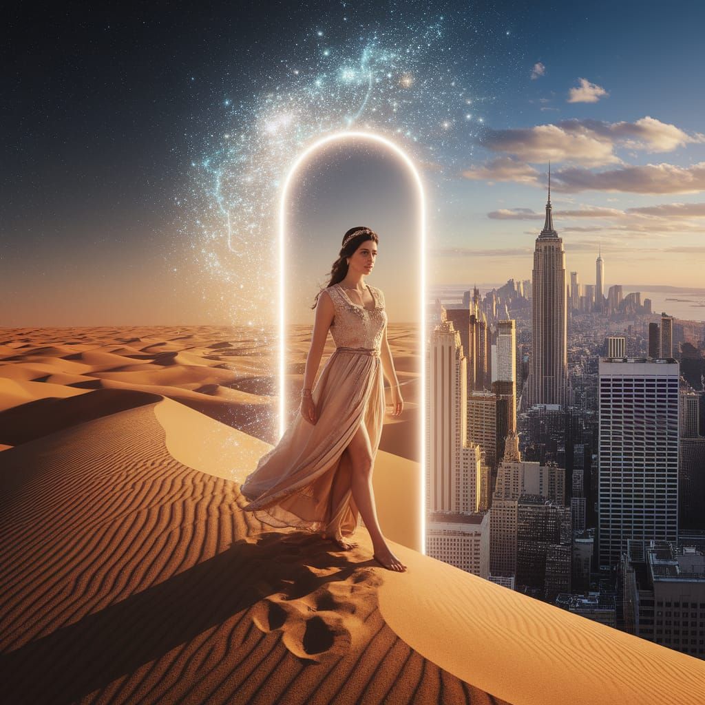 Persian Princess Travels Through Time Portal