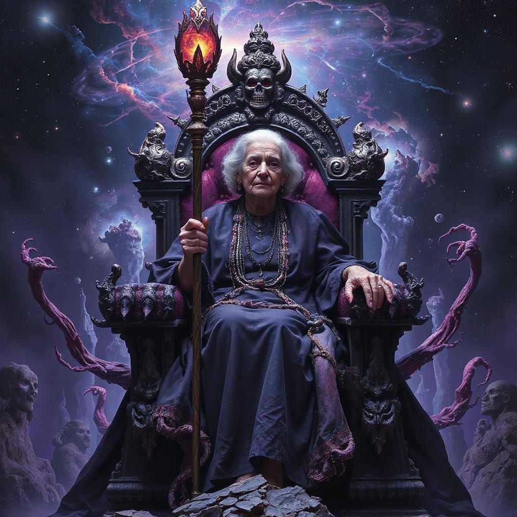 Cosmic Empress on Throne of Entities