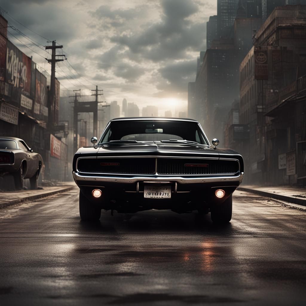 Dodge Charger Wallpaper: Epic Cinematic Digital Art