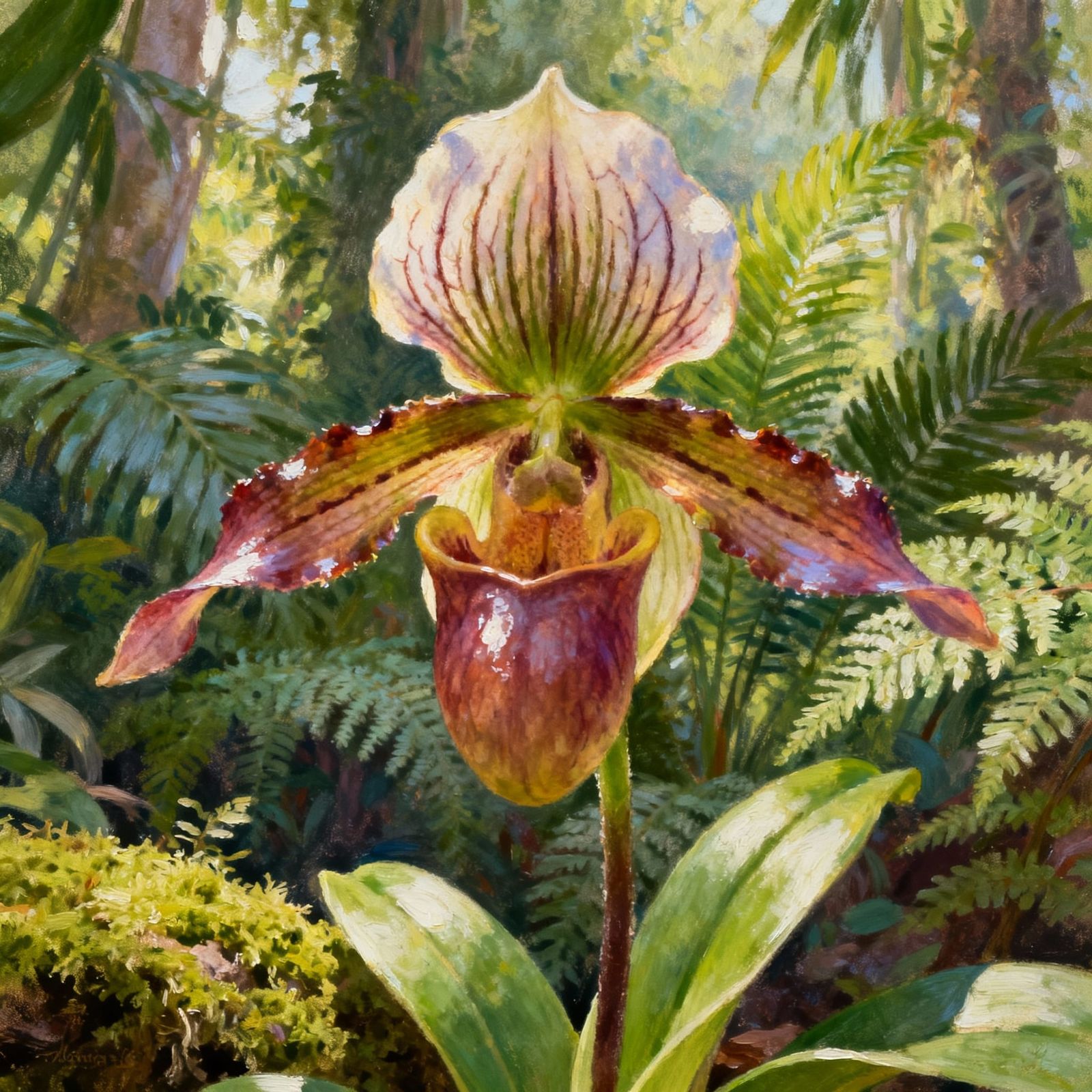 Rothschild"s Slipper Orchid