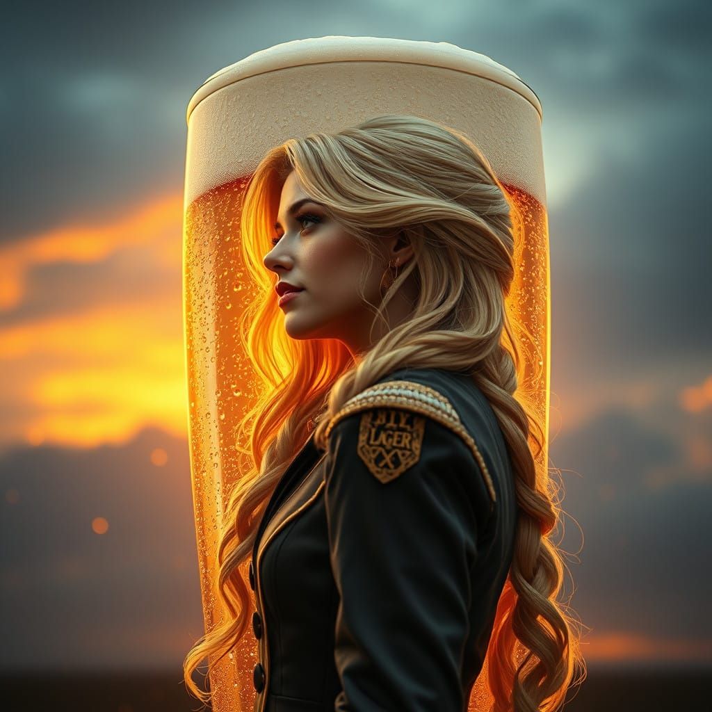 Sensual Siren Steps Out of Lager in Golden Light