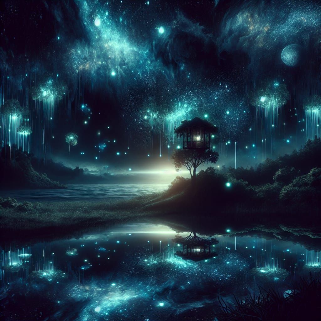 Dark Surreal Landscape Reveals Hidden Secrets