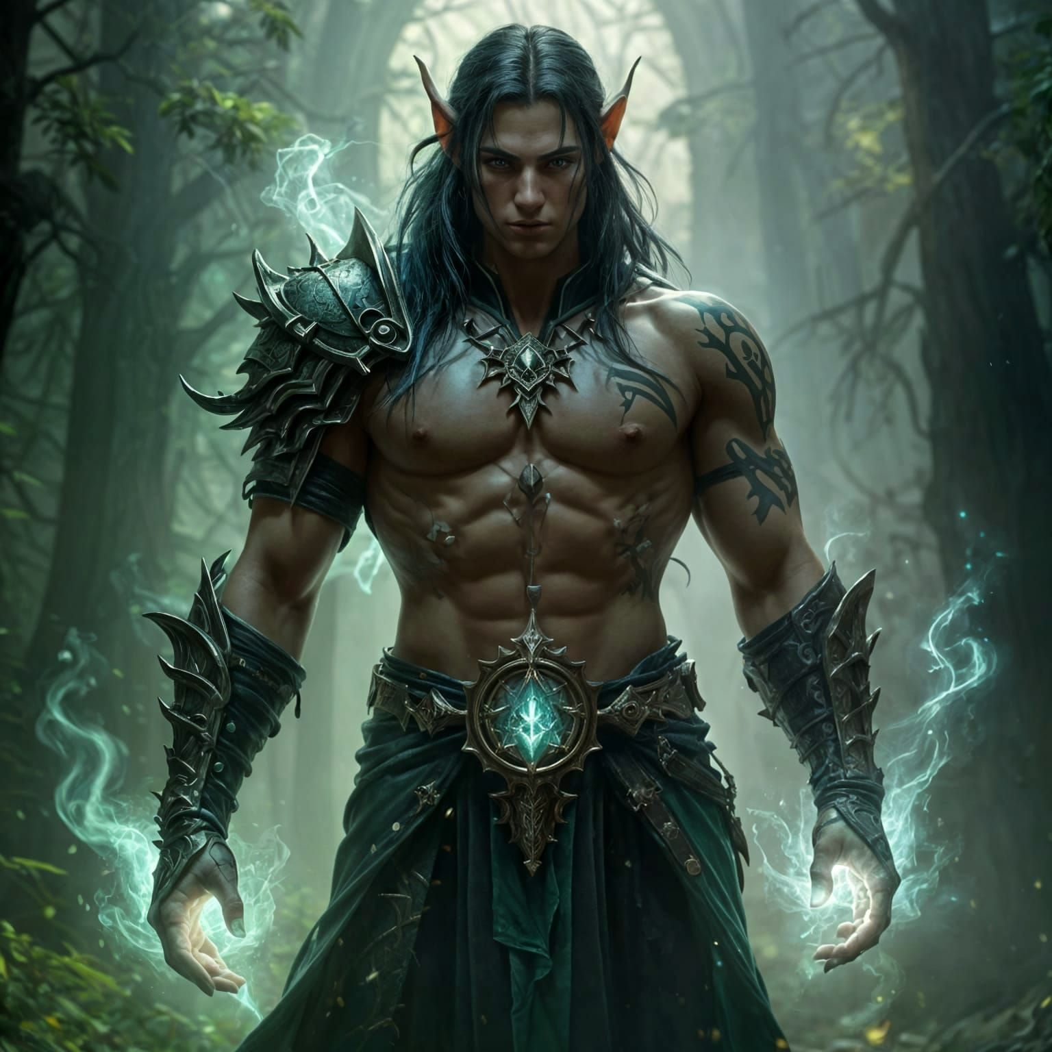 Epic Arcana Punk Elf Masterpiece in Cinematic Style