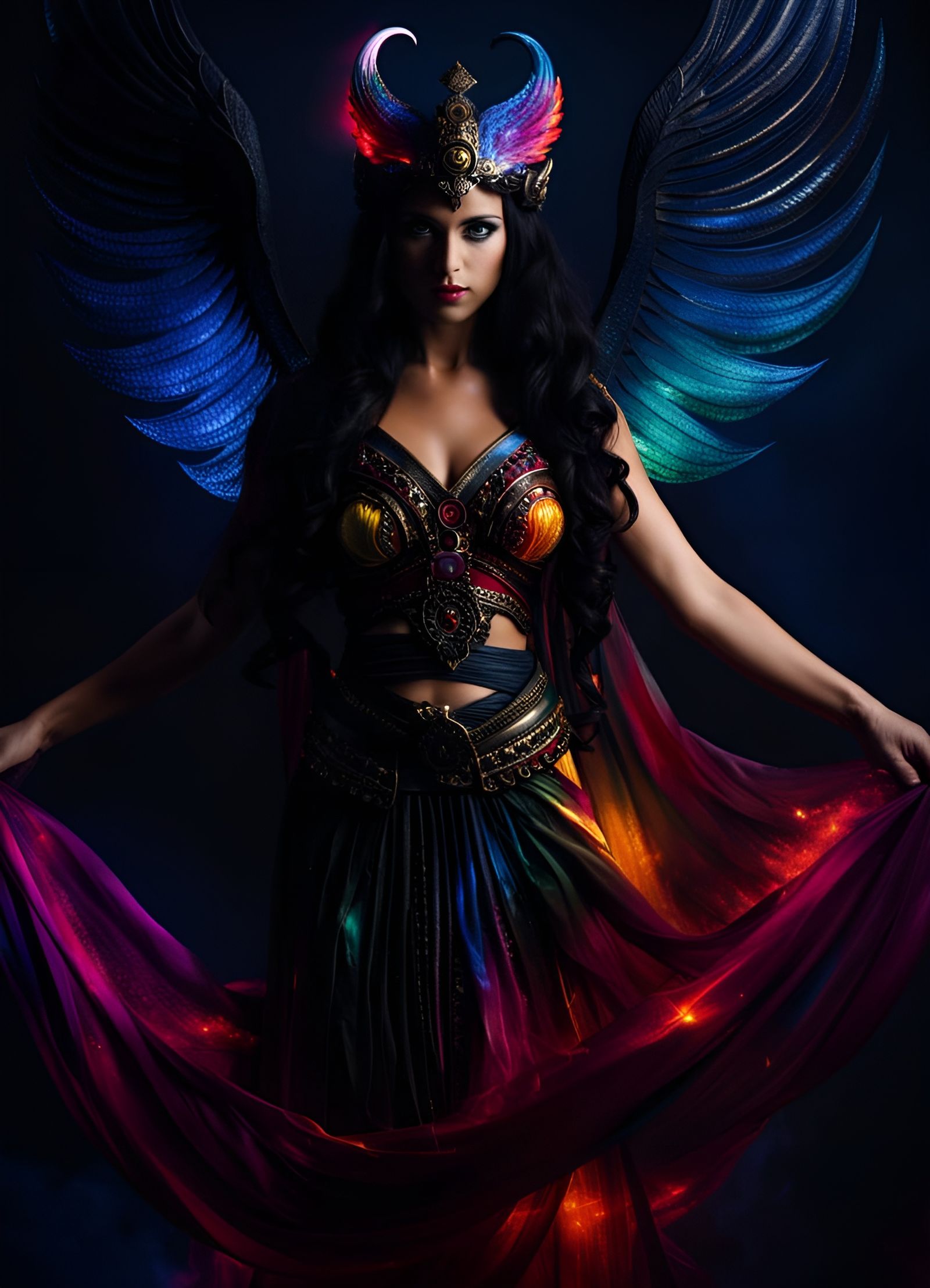 Celaeno: Beautiful Cosmic Goddess Portrait