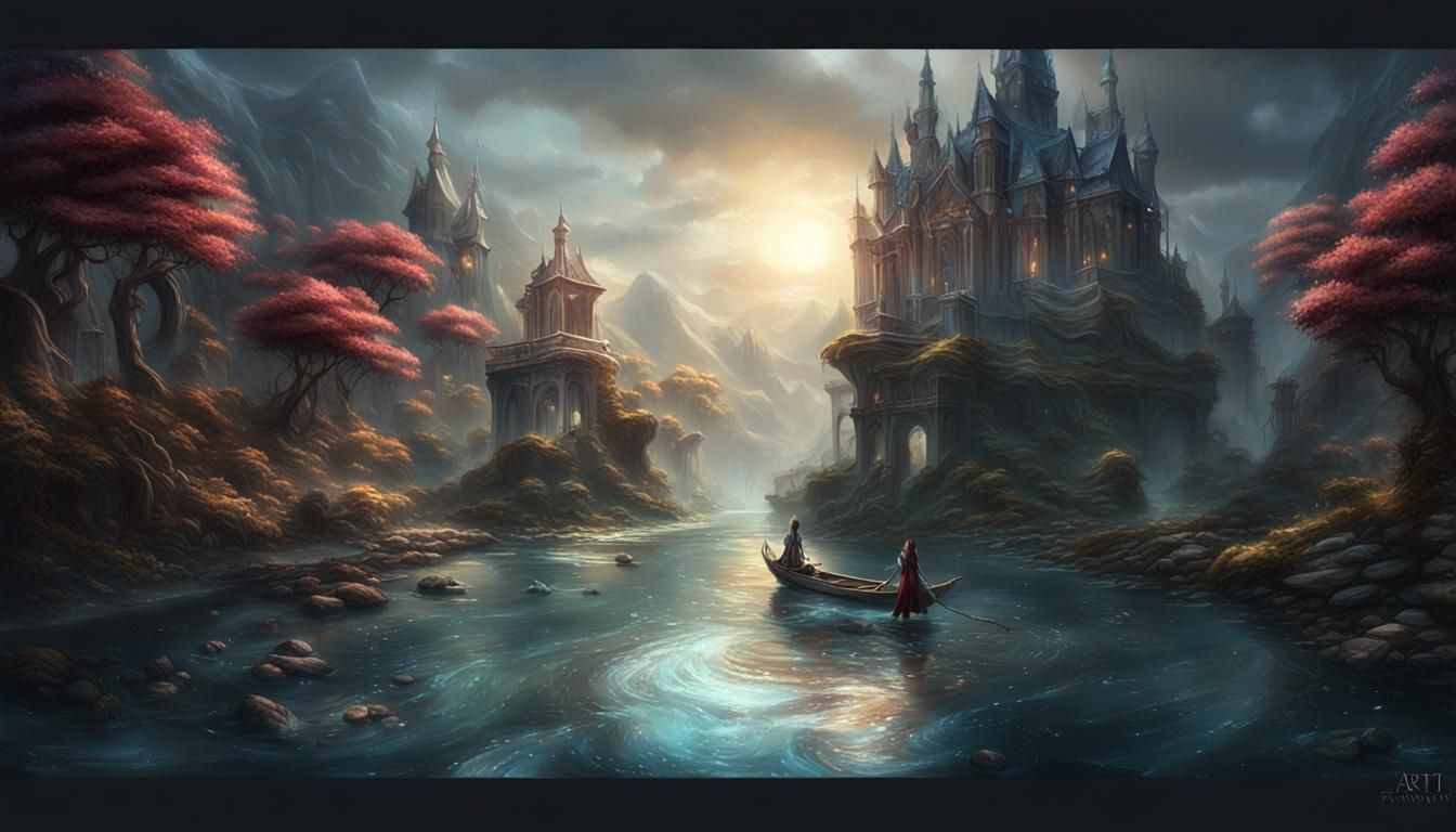 Detailed Matte Painting of Water Bending Concept