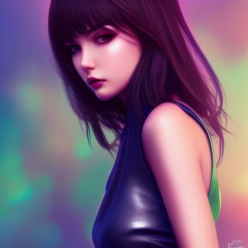 Dreamlike Portrait of a Stunning Girl in Digital Art