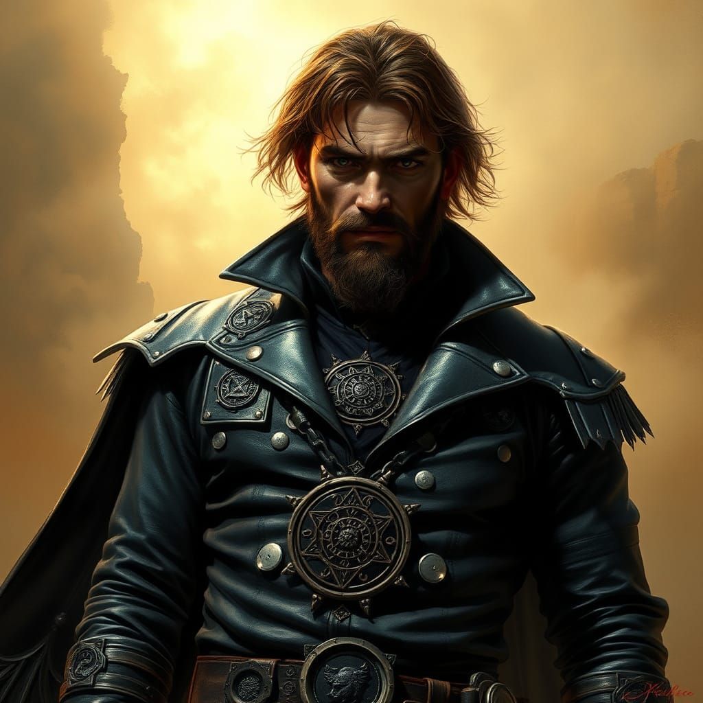 Vampire Hunter in Ethereal Mist, Fantasy Realism