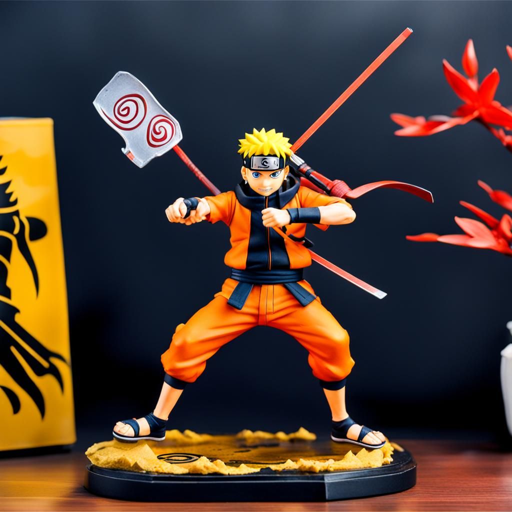 A Naruto action figure