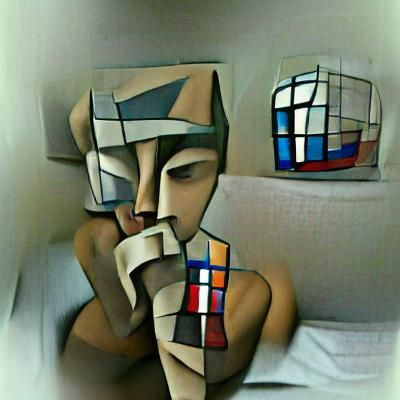 Abstract Concept of Silence Realized by AI