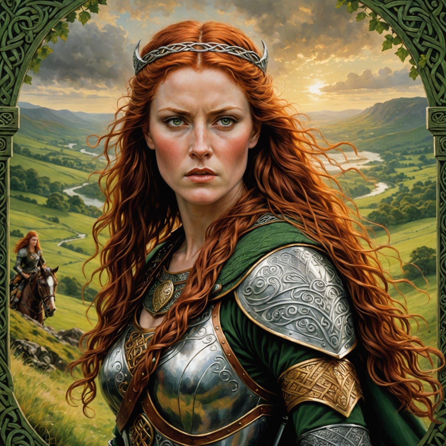 Boudicca, Celtic Warrior Queen, Ready for Battle