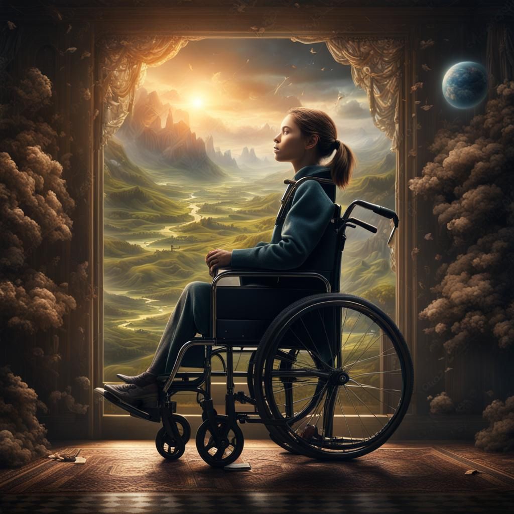 Hopeful Girl: Epic Digital Matte Painting