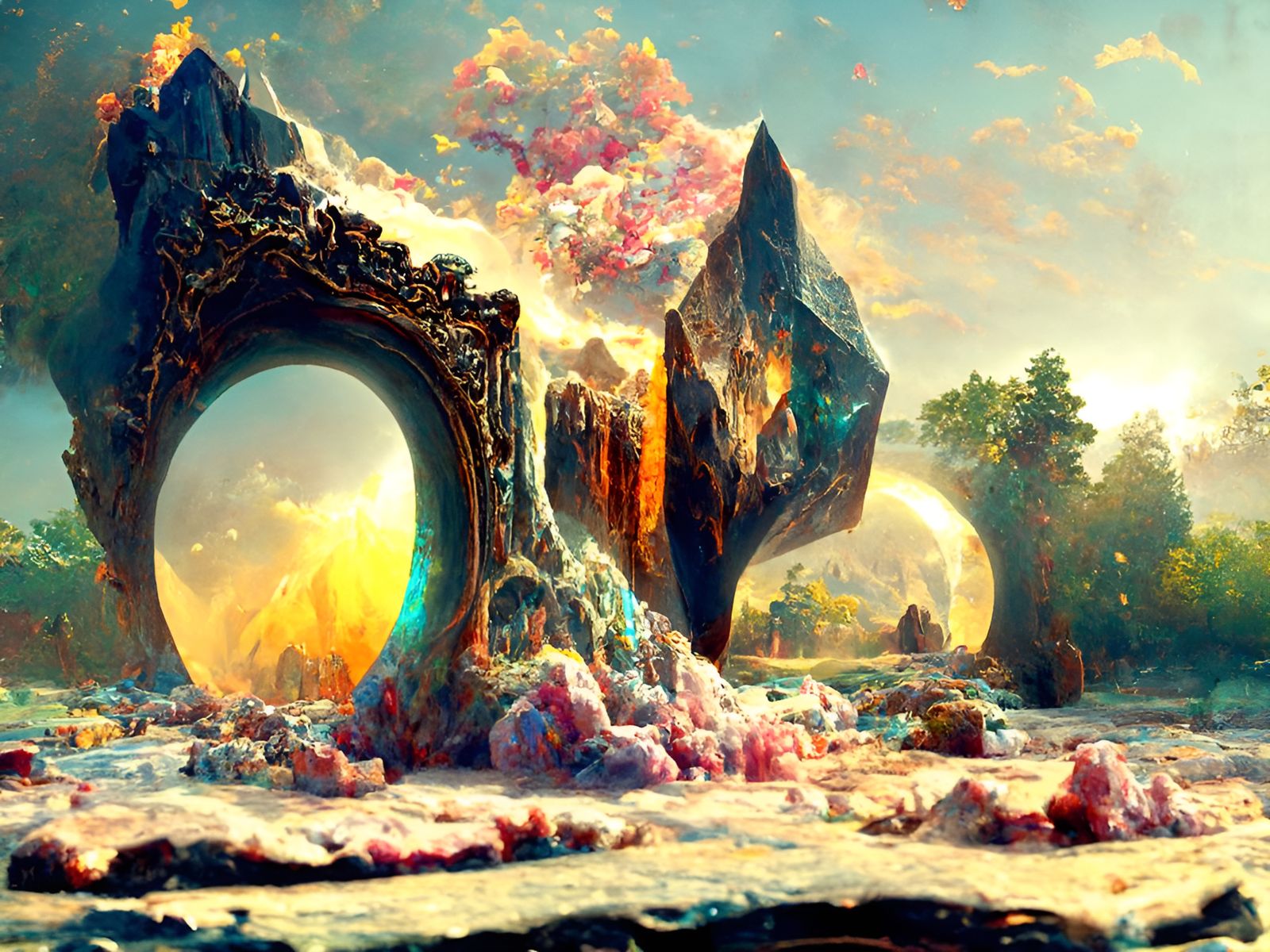 Magic Geode Portal to Alien Garden