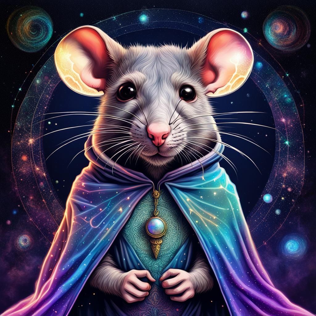 Rat in Cape: Dreamlike World of Light and Shadow
