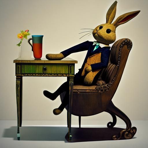 Rabbit Furniture Inspired by Cubism and Expressionism