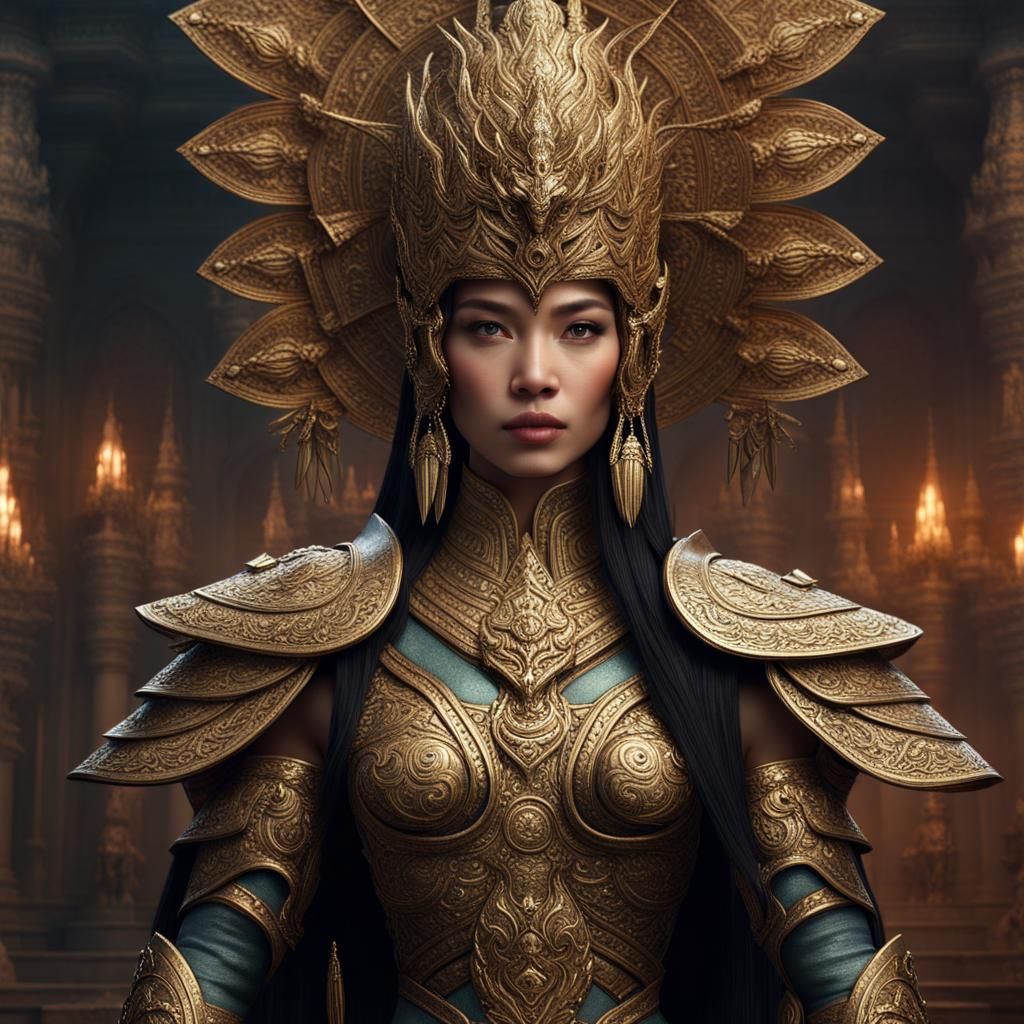 Eldoria's Eternal Sentinel: Thai Fantasy Warrior