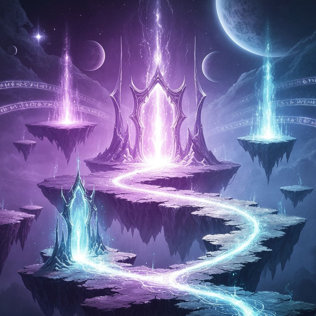 Spiritual Realm D&D Battle Map With Ethereal Energy