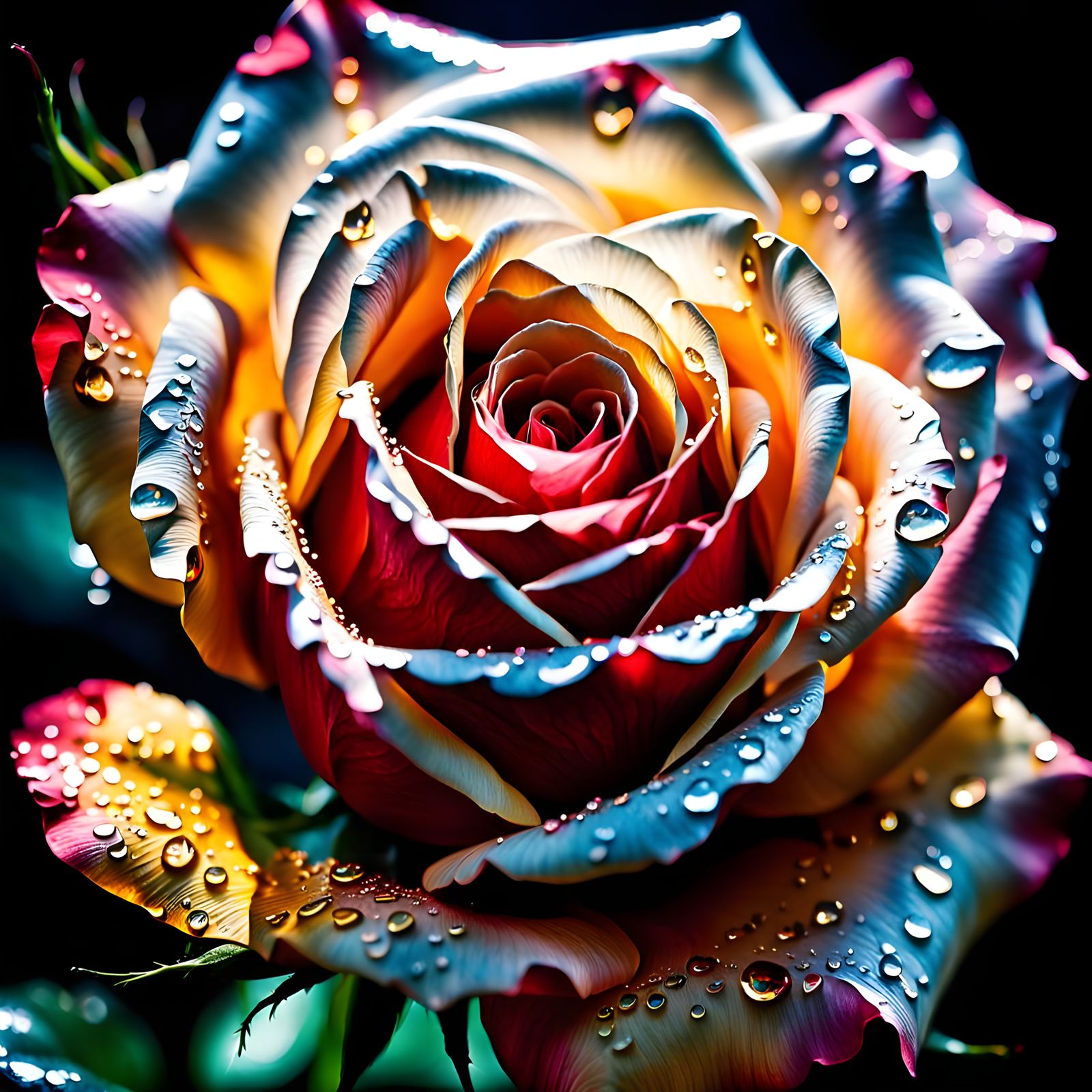 Tears Become Roses in Stunning Realism