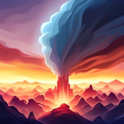 Angry Thundercloud Emoji Concept Artwork