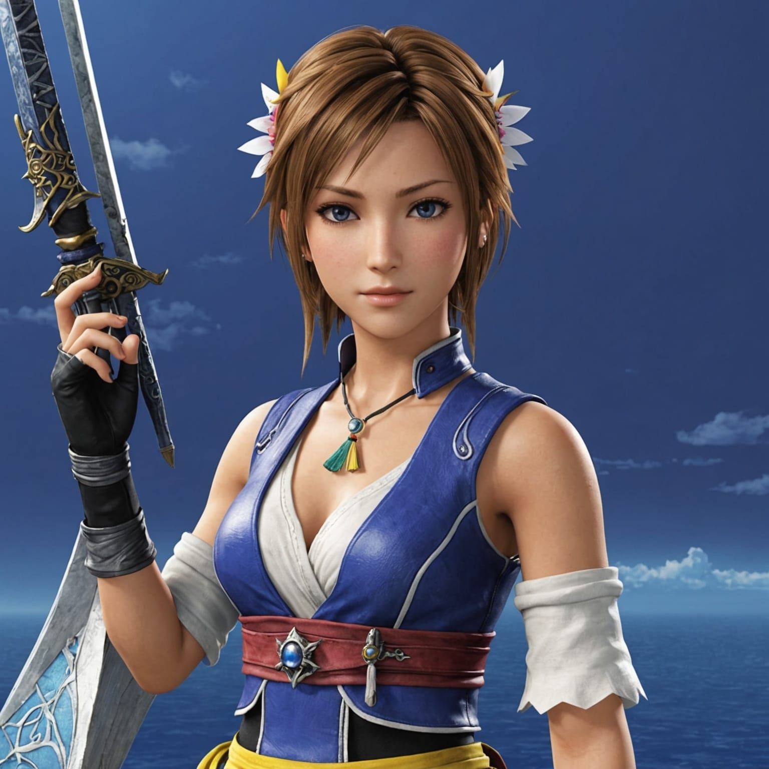 Final Fantasy X-2 Yuna Digital Art