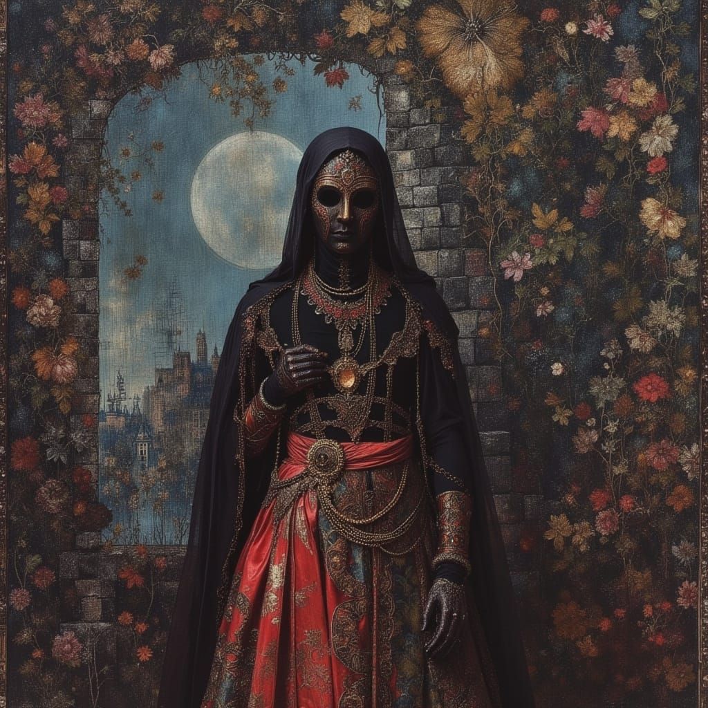 Spellweaver Creates Glowing Silk Murals by Moonlight