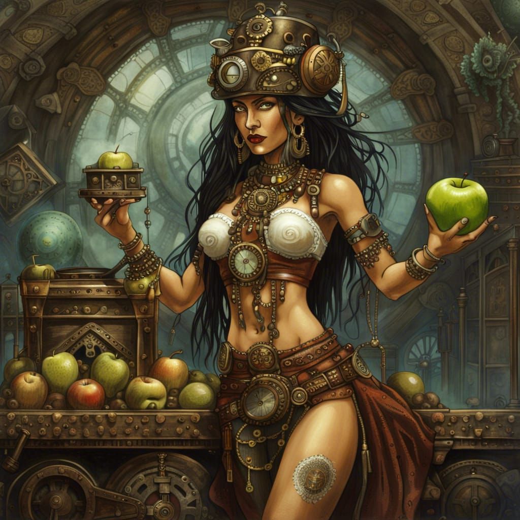 Mayan Priestess: Steampunk Sacrifice