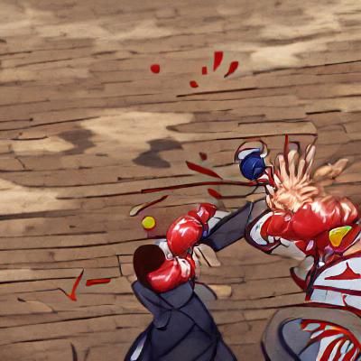 Extreme Close-Up of a Punch in High Detail