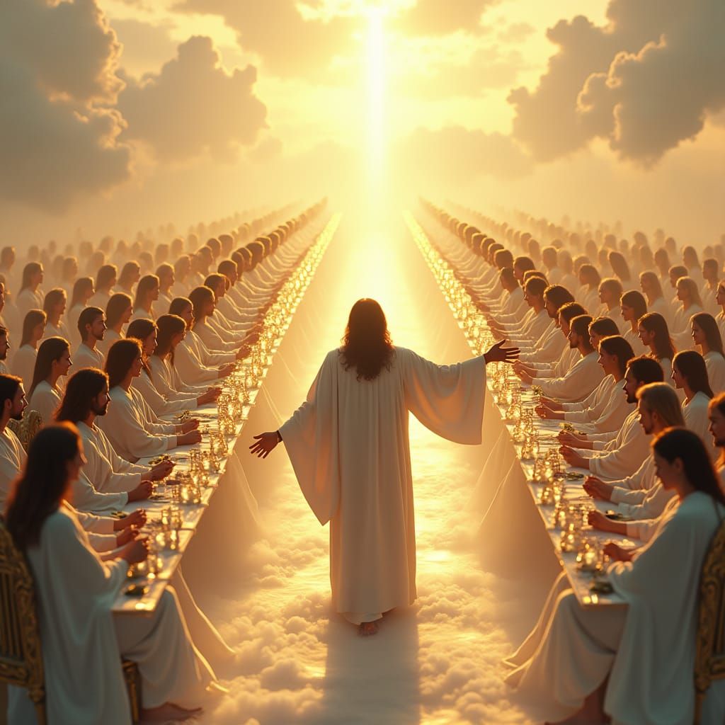 Celestial Wedding Banquet in the Clouds