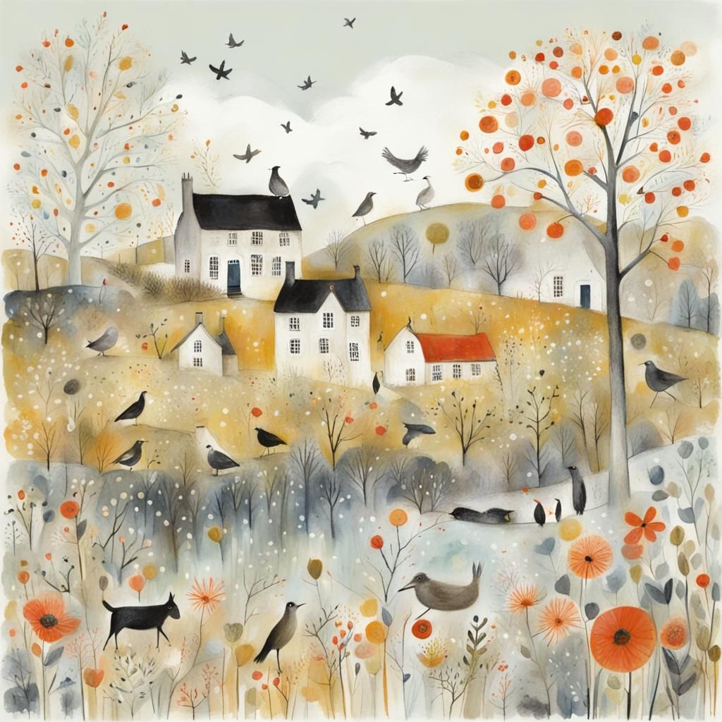 Whimsical, Dreamy, and Fantastical Creatures in Pastel Color...