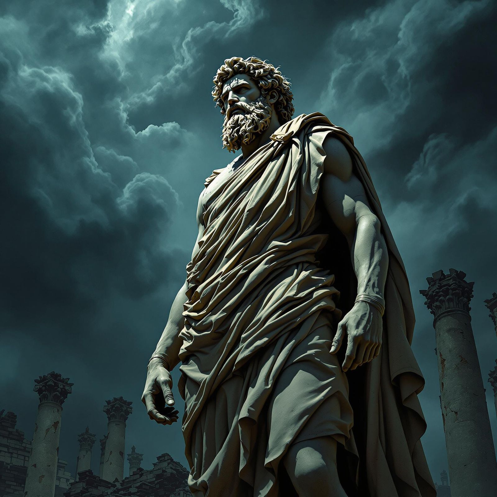 Classical Warrior in Turbulent Urban Ruins