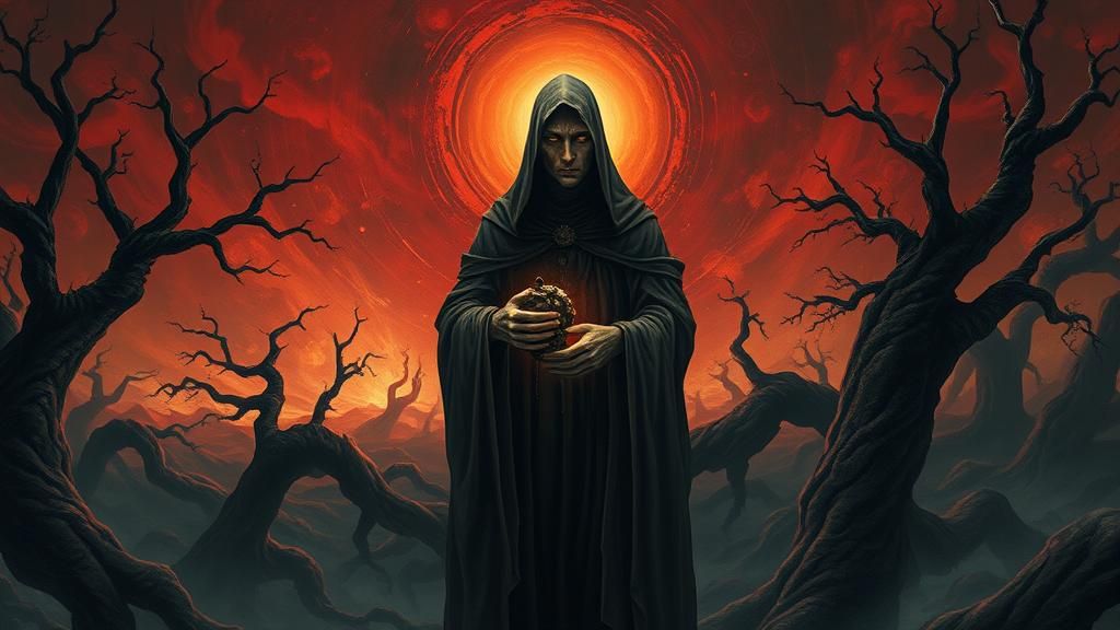 Mystical Seer in Surreal Dreamlike Realm