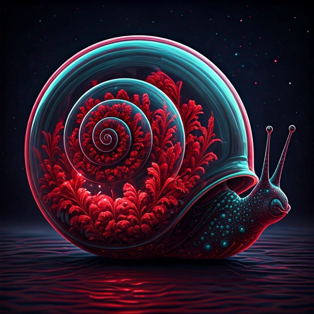 Ethereal Glass Orb Blooms with Fractal Beauty