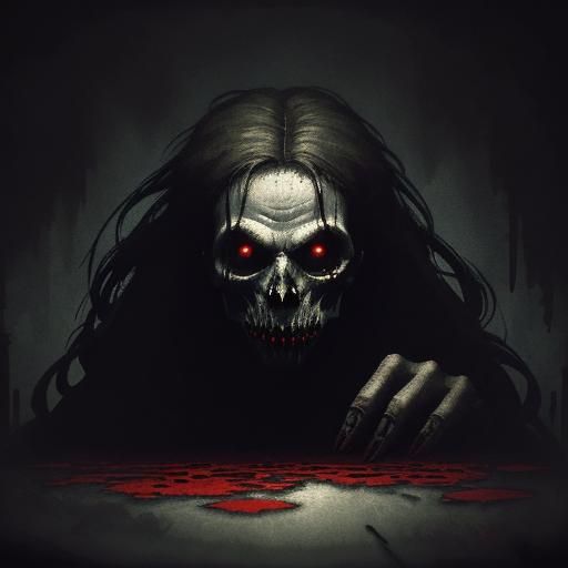 Pixelated Vampire Bite: A Dark 8-bit Close-Up