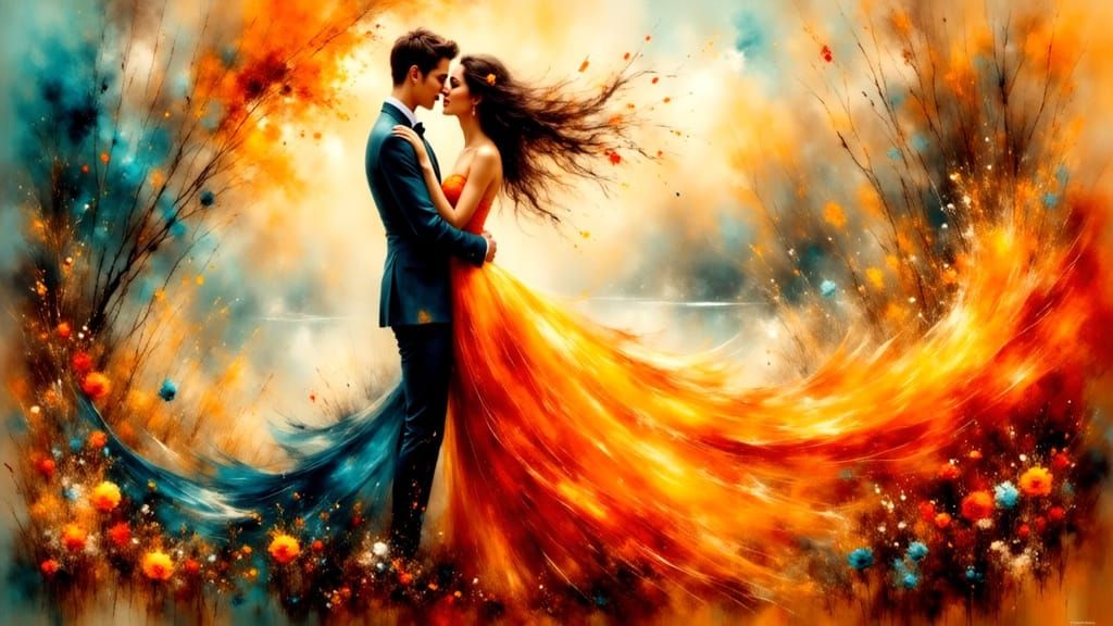 Love in Vibrant, Whimsical Harmony