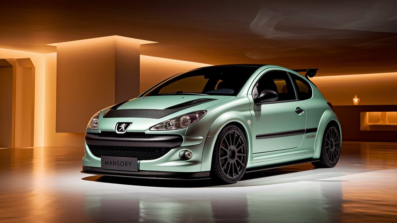 Luxury Mansory Peugeot 206 CC Showcased in High-End Car Show...