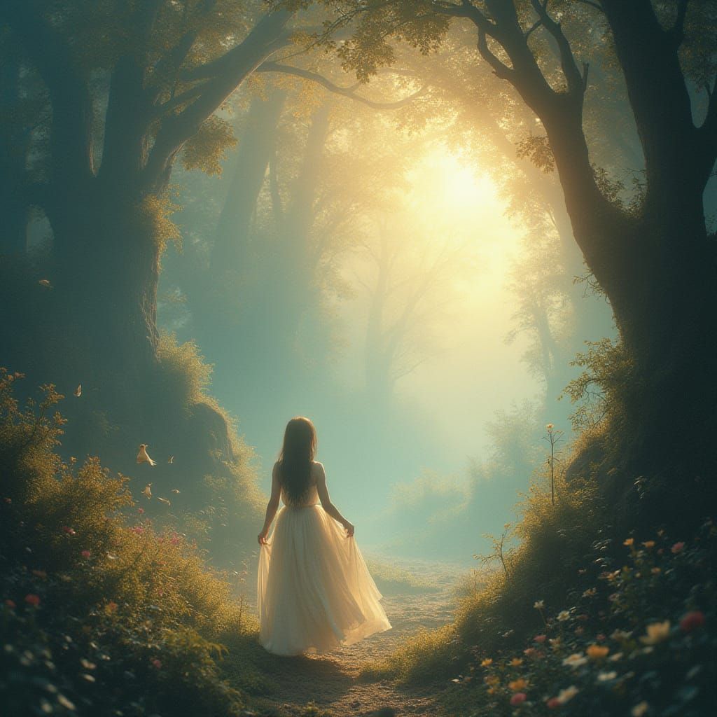 Dreamlike Celestial Landscapes in Ethereal Light