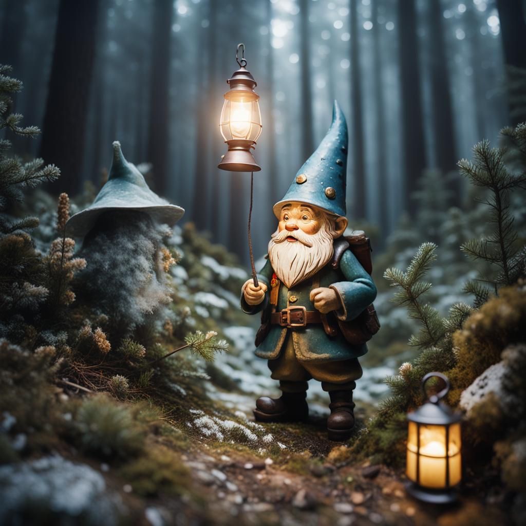 Gnome's Misty Mountain Treasure Hunt: Alpine Folk Art