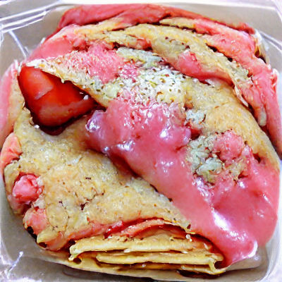 Strawberry Crepe Cookie Generated by AI