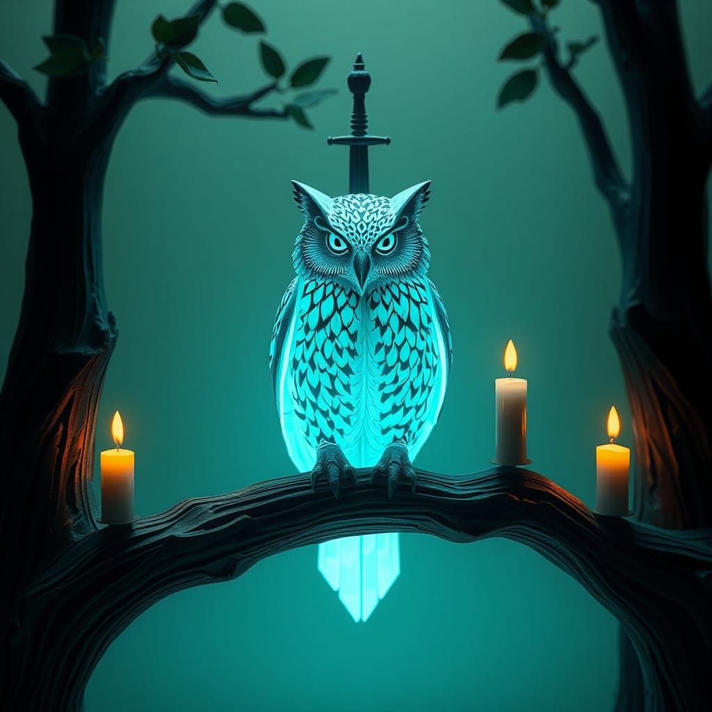 Intricate Origami Sculpture Depicting Time and Nature