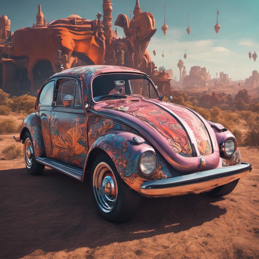 Custom Style 1970s VW Beetle Car 3.0