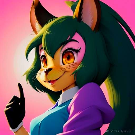 Whimsical Squirrel-Duck Cartoon Character in Anime Style