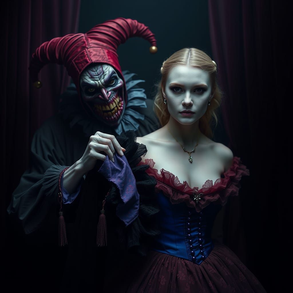 JESTER HAUNTS A BEAUTIFUL LADY