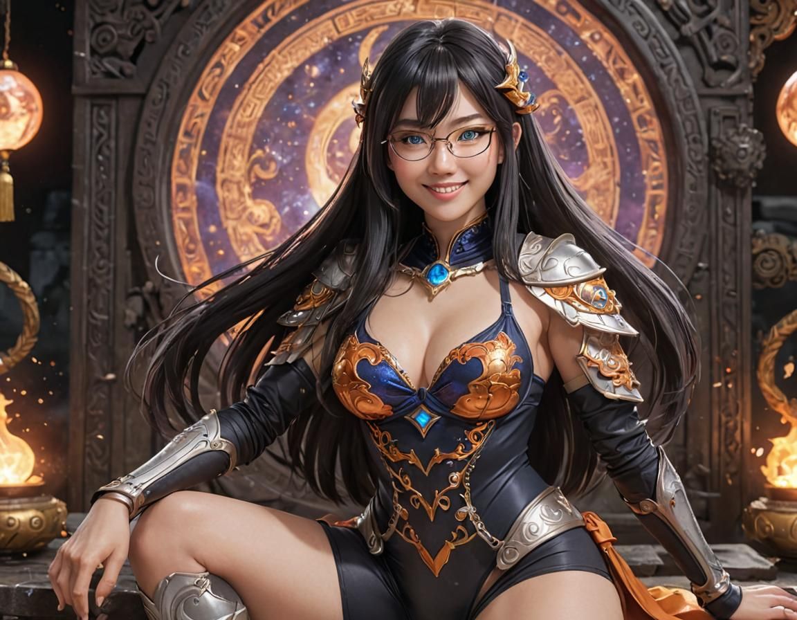 Yin Yang Magic: Beautiful Anime Adventurer in 3D