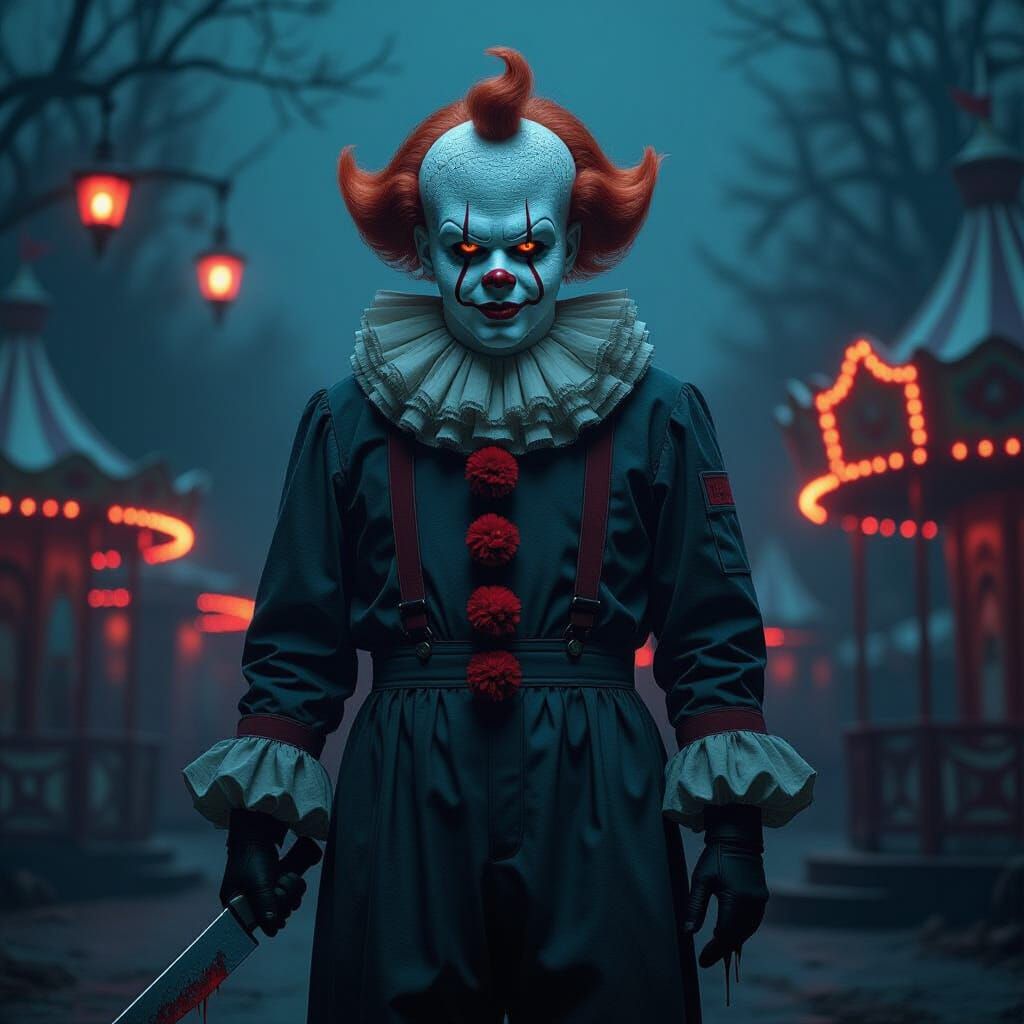 Michael Myers Pennywise Hybrid Horror Concept Art