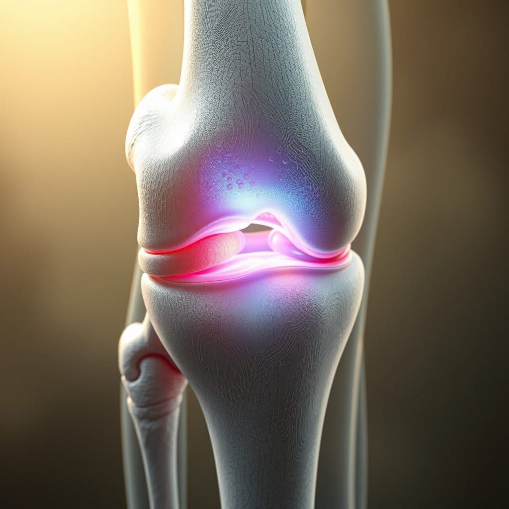 Human Knee Joint in Intricate Detail