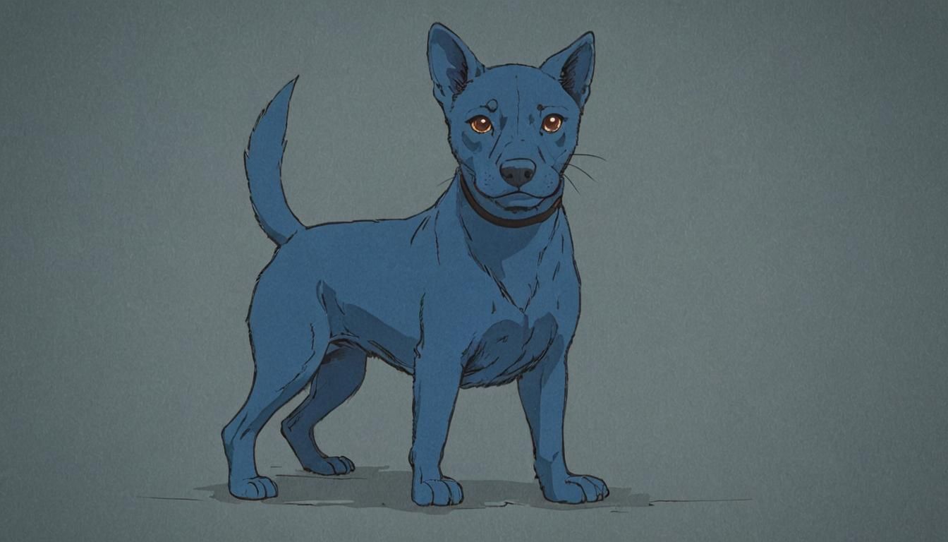 Blue Anime Wallpaper in Studio Trigger Style