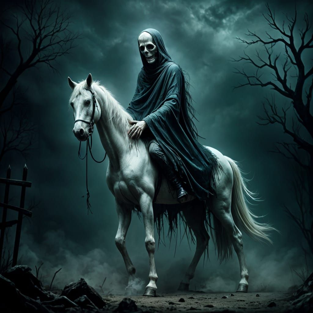 Death Rides a Pale Horse at Night